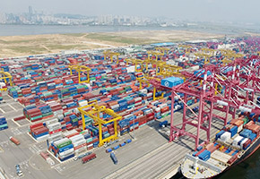 한진인천컨테이너터미널 사진